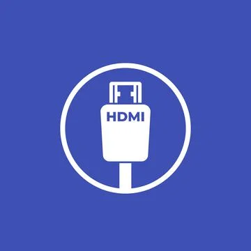 HDMI cable icon, vector design Stock Illustration