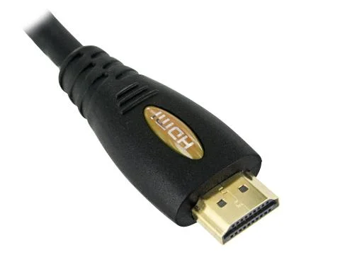 HDMI Cable with Orange Label Foto stock