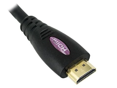 HDMI Cable with Pink Label Foto stock