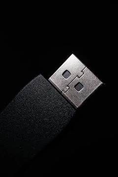 HDMI Cable Plug Connector Macro Electronics 스톡 사진