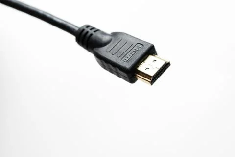 HDMI cable plug - isolated Fotos de archivo