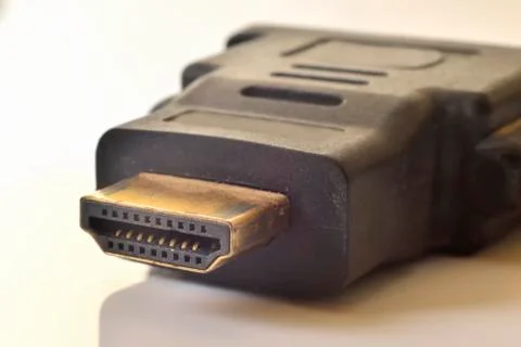 HDMI cable (slot) Foto stock