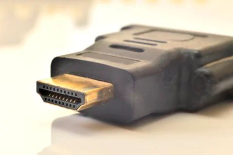 HDMI cable (slot) Foto stock