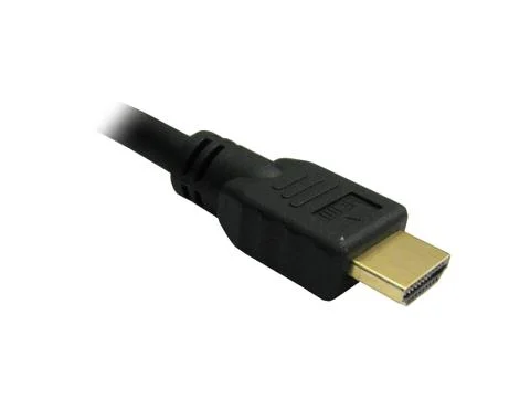 HDMI Cable Upside Down with Gold Connector Stock Photos