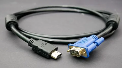 HDMI Cable to VGA Foto stock
