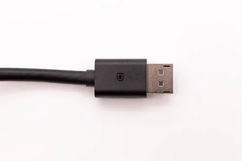 HDMI cable on white background Fotos de archivo