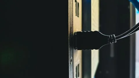 HDMI Connection: Plugged In Stock Photos