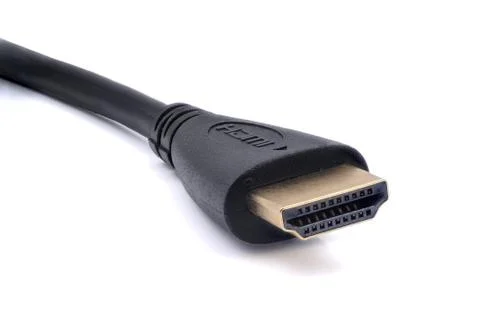 HDMI connector macro Stock Photos