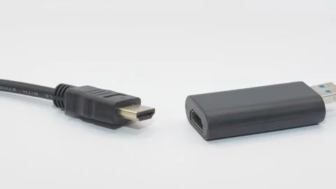 Hdmi interface video Stock Footage 301066937