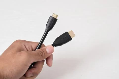HDMI mini HDMI adapter Stock Photos
