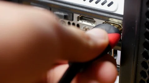 HDMI Plug In Plug Out Closeup Stock Footage 88712653