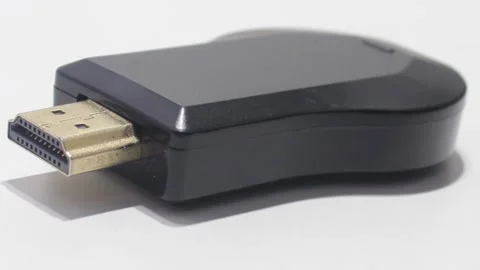 Hdmi on white background Stock Footage 138037127