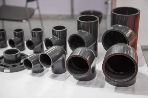 HDPE pipe fitting Stock Photos