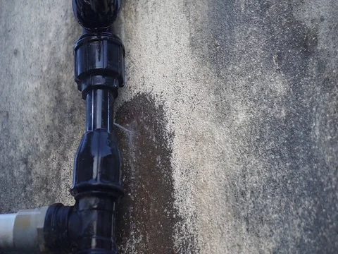 Hdpe pipe leakage Stock Footage 88029340