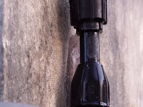 Hdpe pipe leakage Stock Footage 88029349