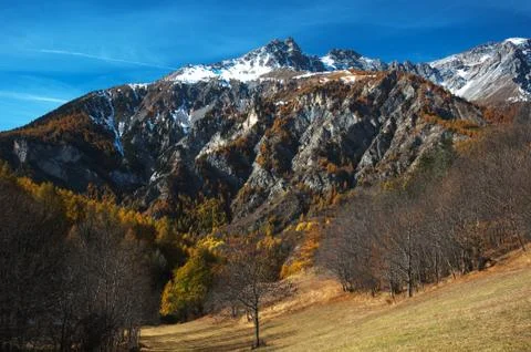 HDR alpine landscape Stock Photos