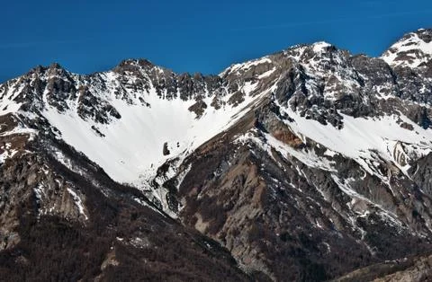 HDR alpine landscape Stock Photos