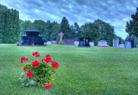 Hdr of a cemetery Stock Photos