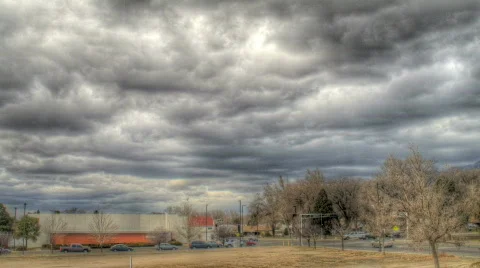 HDR Cloud Cover Stock Footage 836001