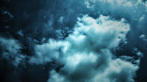 HDR Cloud Time Lapse 4K Stock Footage 37204380