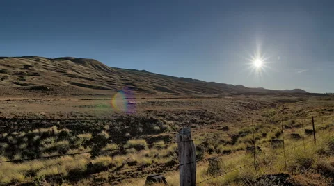 HDR Dynamic Sunrise Time Lapse, Waikoloa Ranch Land, Big Island, Hawaii Vidéo 50532082