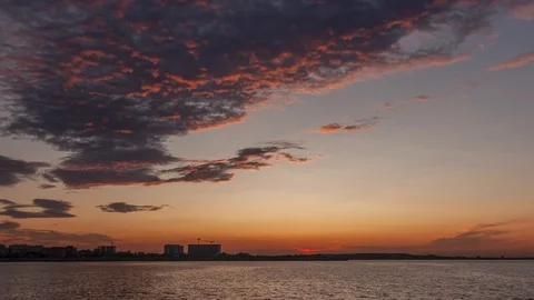 HDR Fall Timelapse Sunset Lake 스톡 동영상 117159861