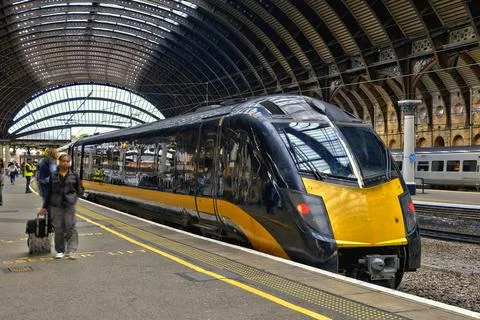 HDR. High speed train in station. London. UK 26.04.2024 Stock Photos