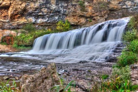 Hdr image of waterfall Stock Photos