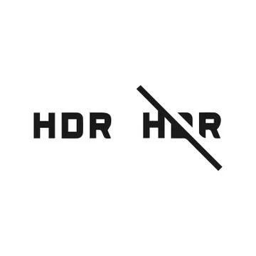 HDR mode on and off. Vector EPS 10 Stock Illustration