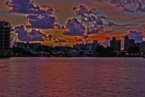 HDR sunset 1 Foto stock