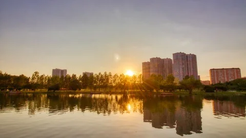 HDR sunset timelapse 스톡 동영상 113220749