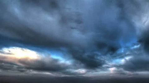HDR Time Lapse Clounds Stock Footage 26854173