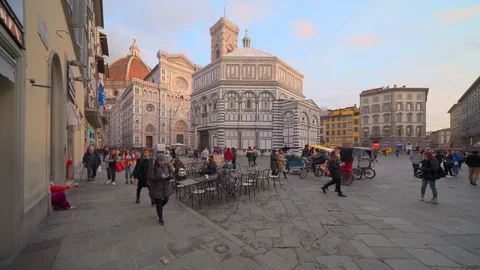  HDR time lapse of Santa Maria del Fiore cathedral in Florence Stock-Footage 124602811