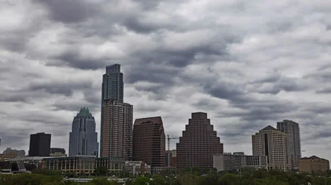 HDR Time Lapse of the Skyline Austin, Texas. Stock Footage 22708052