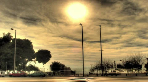 Hdr time lapse white tower Video stock 22880085