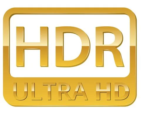 HDR UHD Icon Stock Illustration