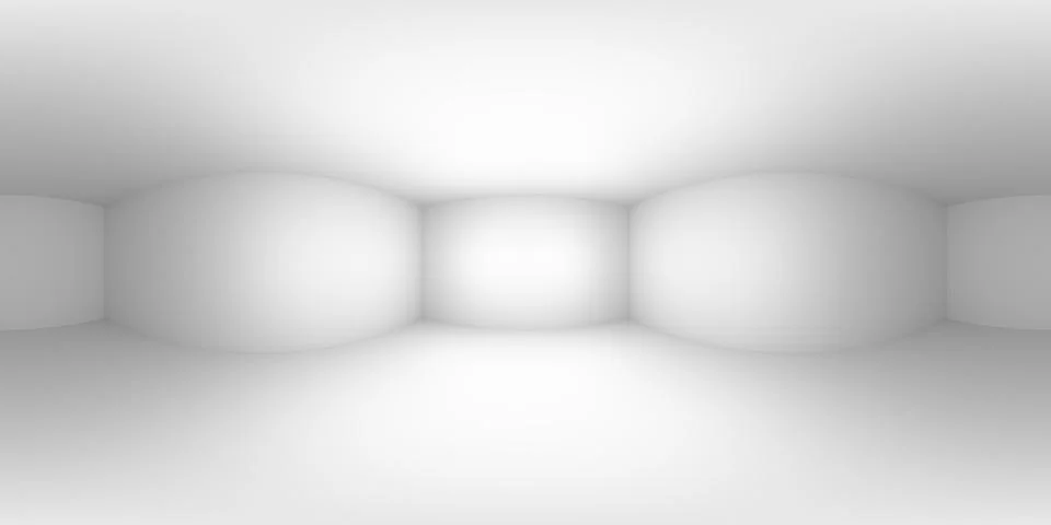HDRI environment map of simple white room Stock Photos