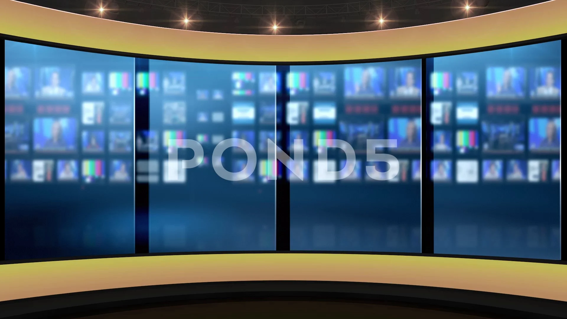 Hdtv News Talkshow Virtual Studio Green Stock Video Pond5