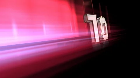 HDTV SET Number 10 Stock Footage 1191433