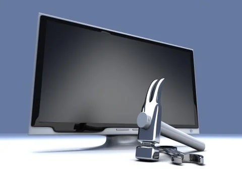 Hdtv tools. 스톡 일러스트