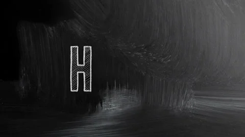 Hdtv written on the chalkboard Stock Footage 28494252