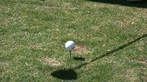 HDV: Hitting a Golf Ball Stock Footage 107641