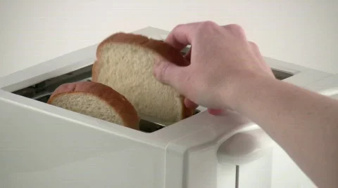 HDV: Making Toast Stock Footage 98758