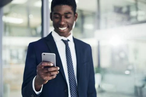 He is always connected to the right resources for success Stock Photos