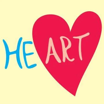 He art Illustrazione stock