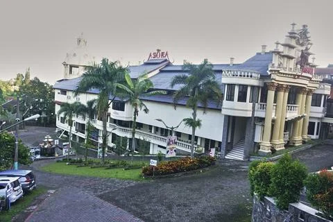 He building Foto stock