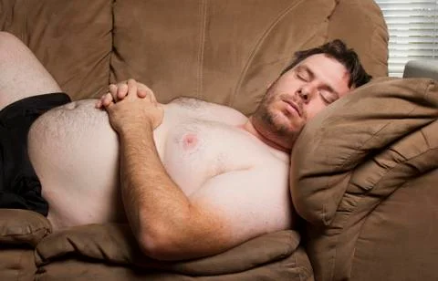 He is comfortable Stock Photos