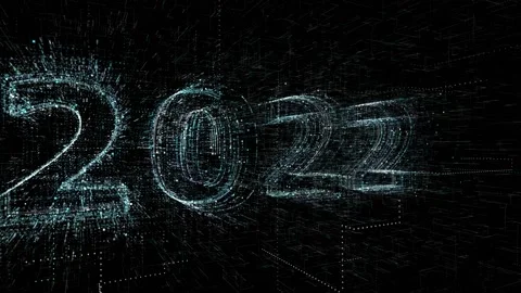 He concept of the onset of high-tech 2022, the development of artificial inte Stock Footage 168179223