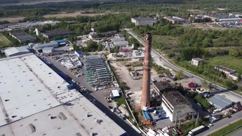 He garbage incineration plant in the sun, Stock Footage 144562653