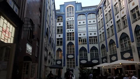 He Hackesche Höfe is a notable courtyard complex Stock Footage 169137527